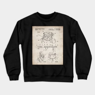 Climbing Equipment Patent - Climbing Fan Outdoors Hiking Art - Antique Crewneck Sweatshirt